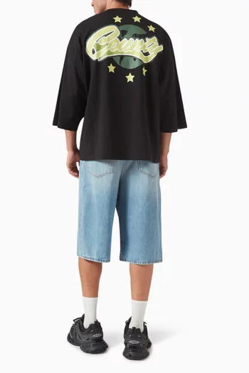 County Globe Loose T-shirt in Cotton