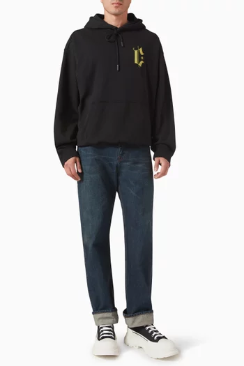 Headletter Hoodie in Cotton