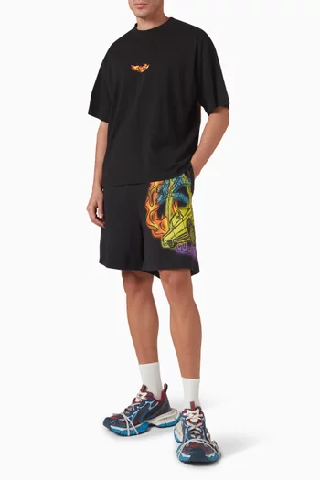 County Flame Sweatshorts in Cotton