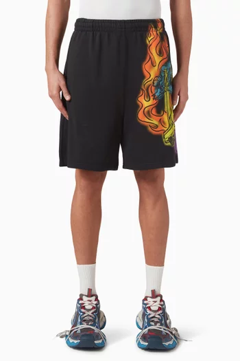 County Flame Sweatshorts in Cotton