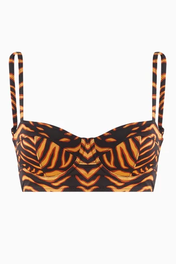 Zahara Underwire Bikini Top in Stretch Nylon