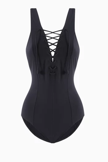 Halia Maillot One-piece Swimsuit in Stretch Nylon