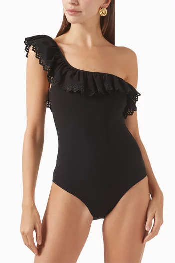 Solara Maillot One-piece Swimsuit in Stretch Nylon