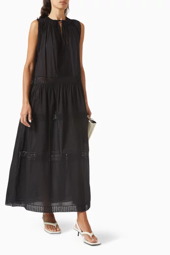 Thalia Cover-up Maxi Dress in Cotton