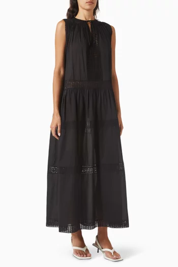 Thalia Cover-up Maxi Dress in Cotton