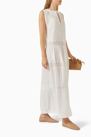 Thalia Cover-up Maxi Dress in Cotton