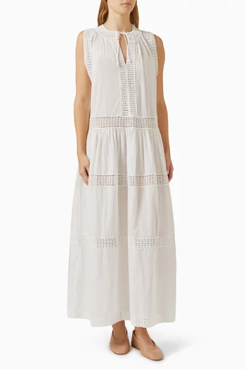 Thalia Cover-up Maxi Dress in Cotton