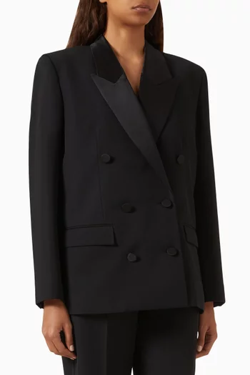Ross Tuxedo Blazer in Wool