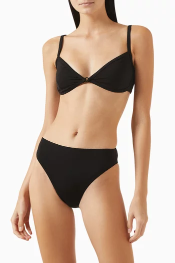 Capri Bikini Top in Stretch Nylon