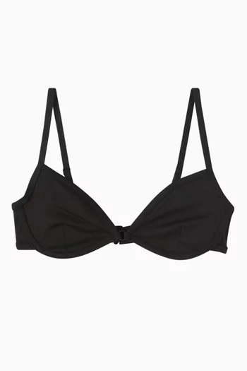 Capri Bikini Top in Stretch Nylon