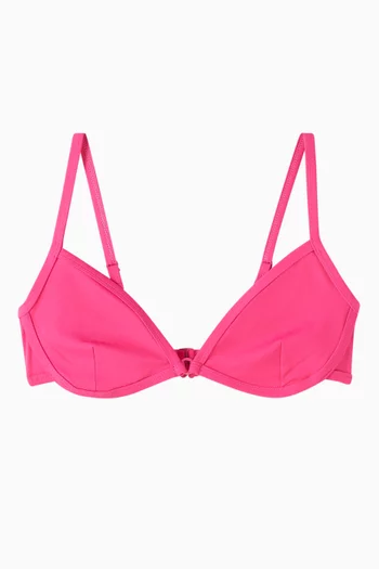 Capri Bikini Top in Stretch Nylon