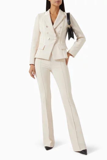 Slim-fit Pants in Stretch Crepe