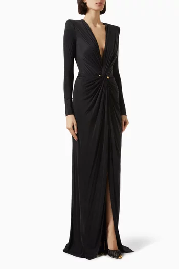 Red Carpet Gown in Cupro-jersey