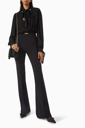 Scarf Neck Bodysuit in Viscose