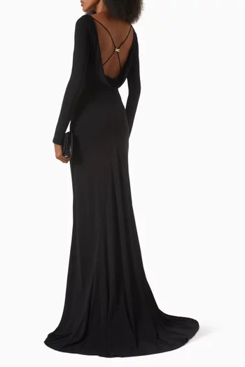 Drape Maxi Dress in Jersey