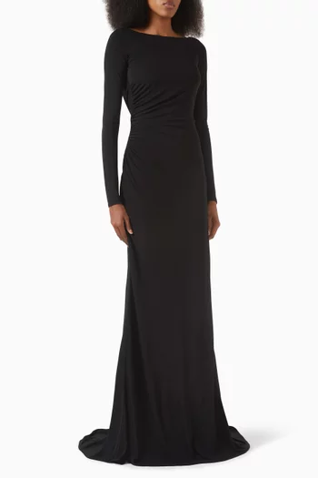 Drape Maxi Dress in Jersey