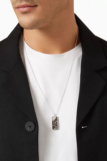 Air Onyx Pendant Necklace in Sterling Silver