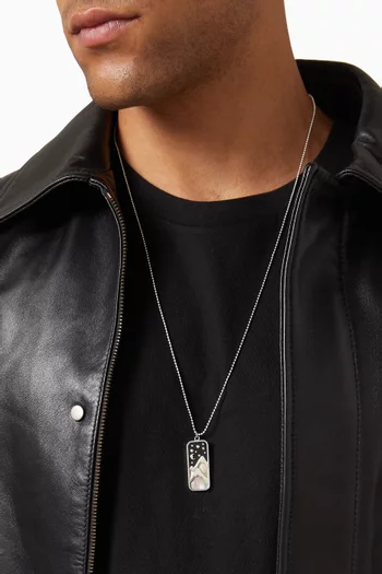 Ounass Exclusive Earth Onyx Pendant Necklace in Sterling Silver