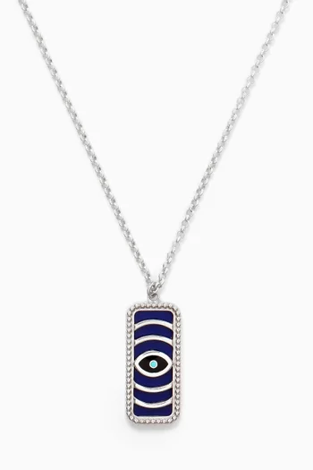 Spiral Eye Pendant Necklace in Sterling Silver