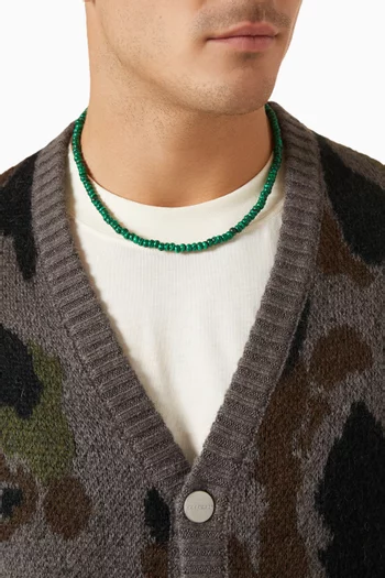 Beaded Malachite Necklace