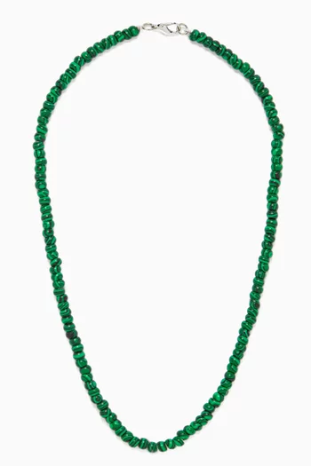 Beaded Malachite Necklace