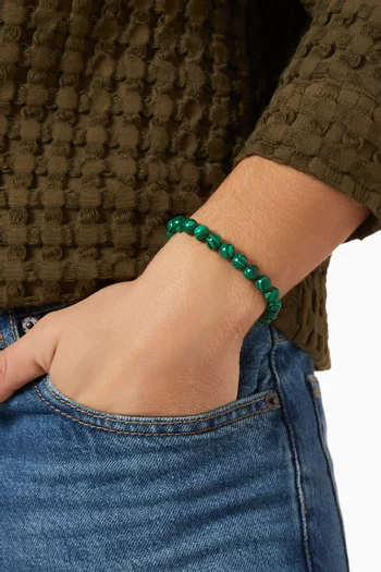 Beaded Malachite Bracelet