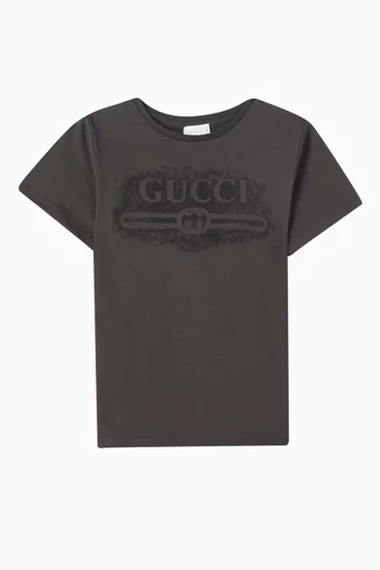 Printed T-shirt in Cotton
