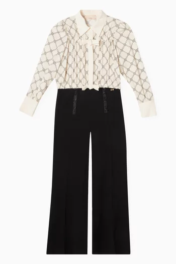Bow Blouse in Georgette