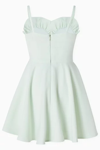 Ruffle Dress in Crepe