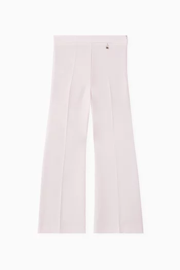 Flared Pants in Crepe