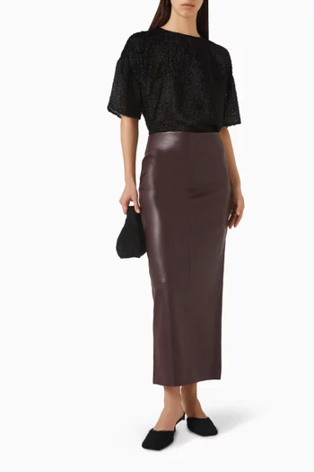 Feathered Silk Tee