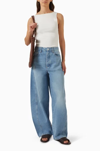 Bateau Cut-out Top in Rib-knit