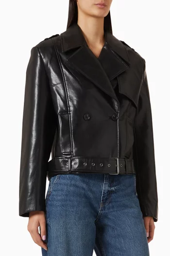 Simone Jacket in Recycled Leather