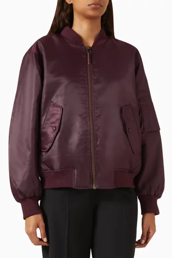 Leon Bomber Jacket in Nylon
