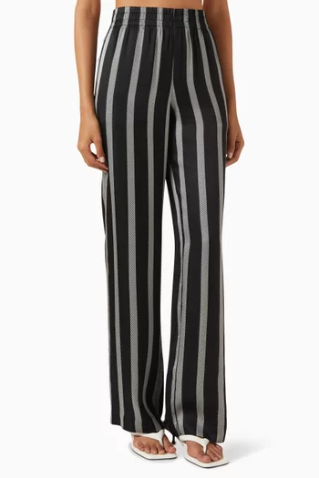 Soto Herringbone Stripe Pants