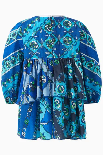 Abstract-print Dress