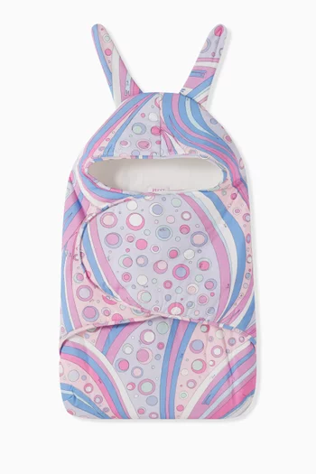Abstract Print Sleeping Bag in Cotton