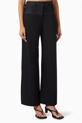 Ninah Yoke Pants in Viscose-blend
