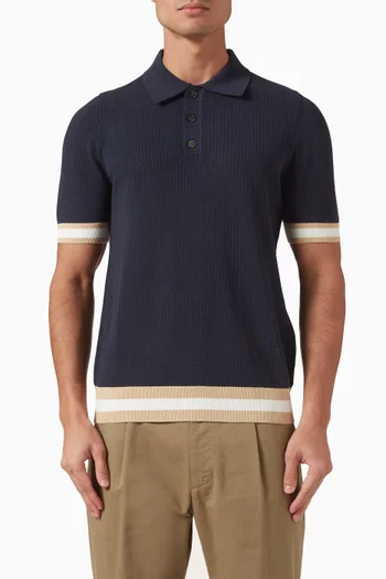 Quinn Polo Shirt in Cotton Knit