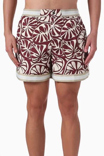 Correl Palm Baller Swimshorts in Recycled Nylon