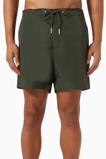 Oceano Drawstring Swim Shorts in Recycled Nylon