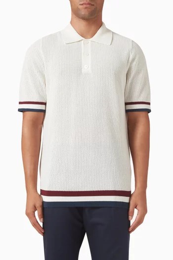 Santiago Quinn Polo Shirt in Cotton Knit