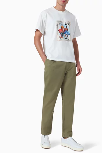 Santiago Stamp T-shirt in Cotton