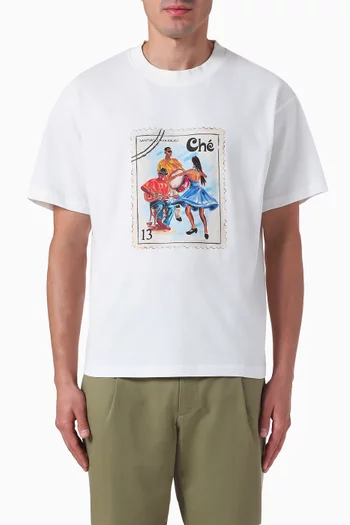 Santiago Stamp T-shirt in Cotton