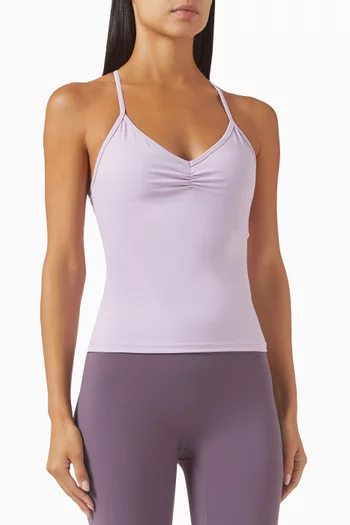 Ultimate Ruched Front Racer Tank Top