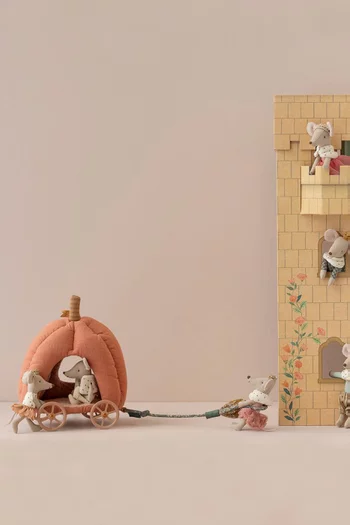 Mouse Pumpkin Carriage Soft Toy