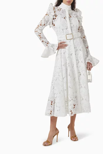Aliyah Midi Dress in Lace