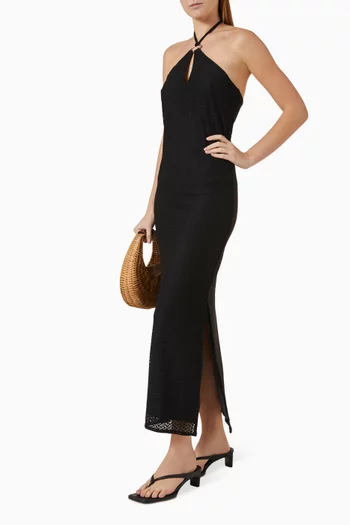 Bell Midi Dress in Crochet
