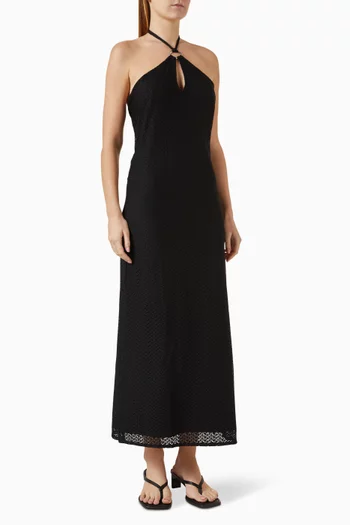 Bell Midi Dress in Crochet