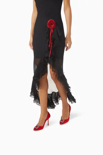 Hangisi 90 Pumps in Pleated Satin